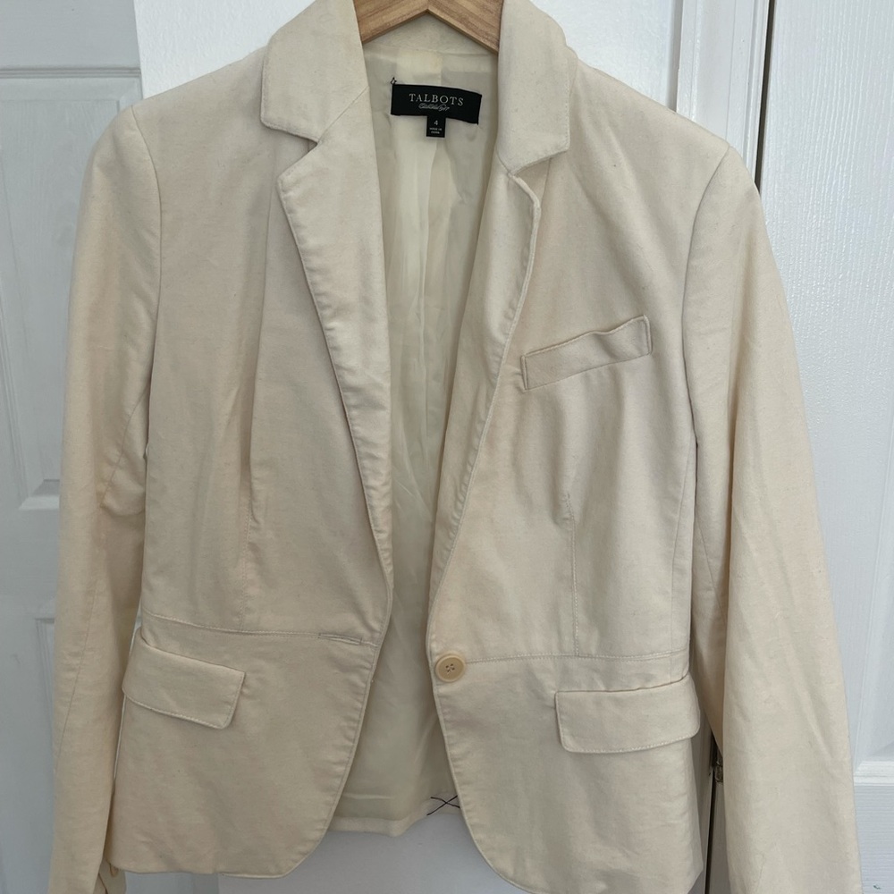 Talbots corduroy jacket - off white